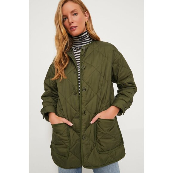 NWT Tuckernuck Olive Green Quilted Yates Jacket, Size XS - Picture 3 of 7